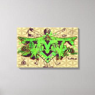 TOILE ILLUMINATI DMT GRAFFITI CANVAS FLEURS DE VIE