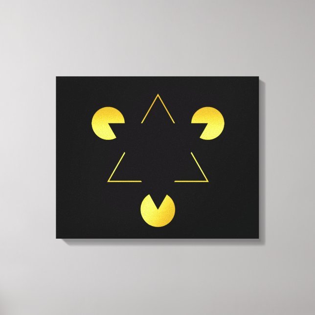 Toile illusion de l'étoile dorée  (Recto)