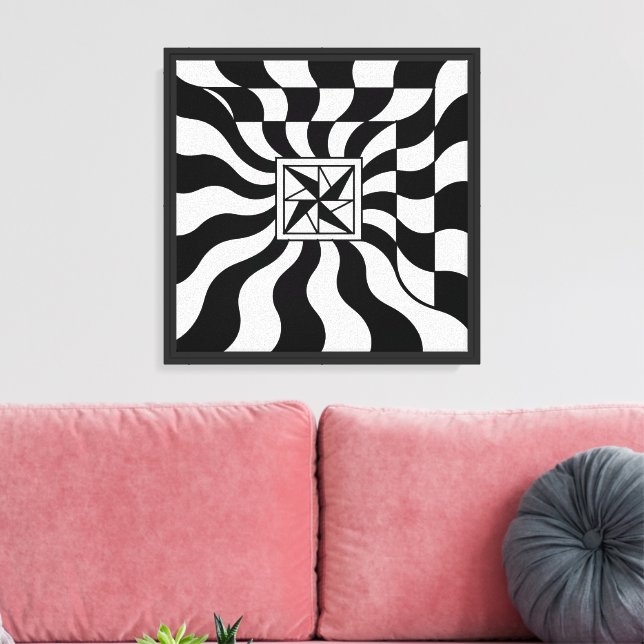 Toile Illusionary Square | Moderne (Insitu(Salon))