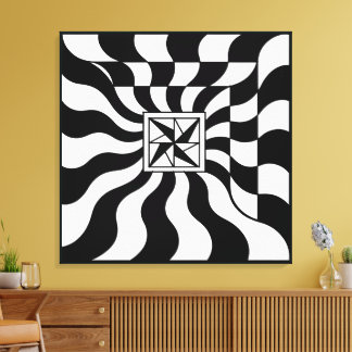 Toile Illusionary Square | Moderne