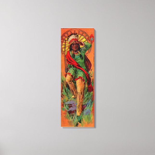 Toile Illustration amérindienne amérindienne de 1919 (Recto)