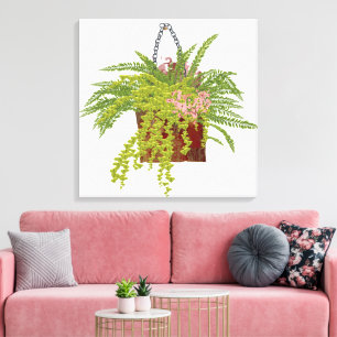 Toile Illustration botanique d'une plante grimpante de l
