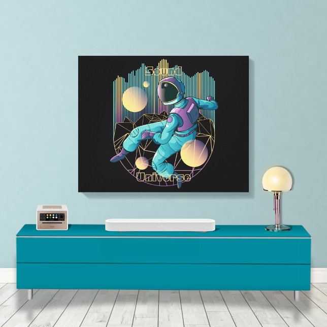 Toile Illustration d'astronaute de techno moderne (Créateur téléchargé)