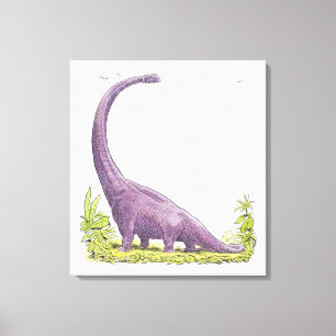 Toile Illustration de dinosaure de Giraffatitan