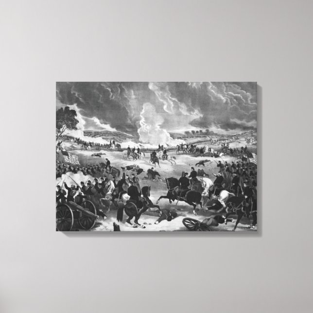 Toile Illustration de la bataille de Gettysburg (Recto)