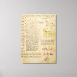 Toile Illustration de la page fol.171 de Mme Italien 87