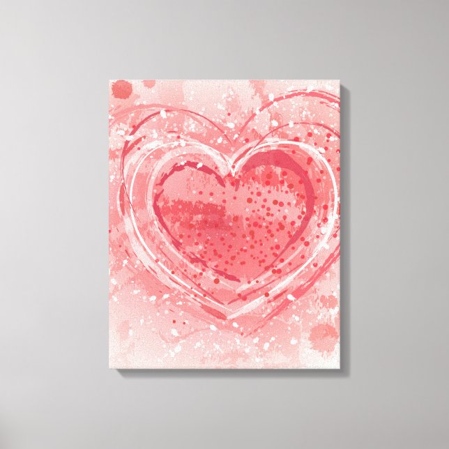 Toile Illustration de la Saint Valentin (Recto)