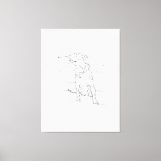 Toile Illustration de l'Am Staffordshire Terrier