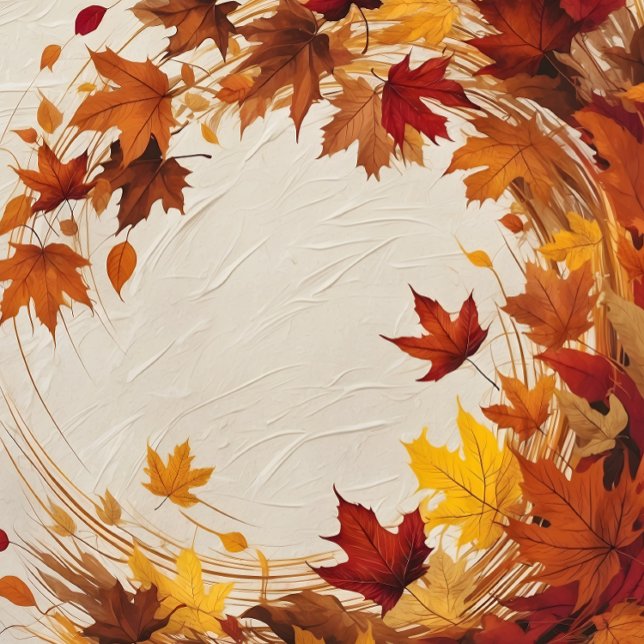 Toile Illustration de l'automne abstrait - Feuilles alla (Créateur téléchargé)