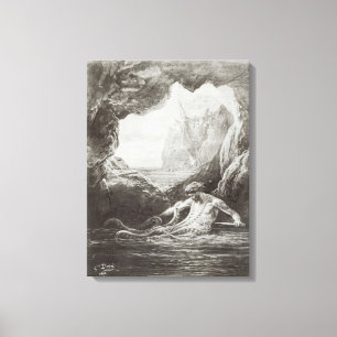 Toile Illustration de 'Les Travailleurs de la Mer'