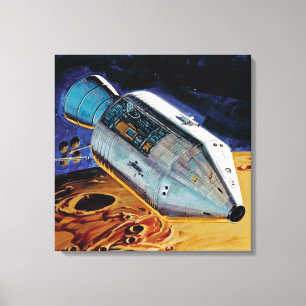 Toile Illustration de l'orbite lunaire du sous-satellite