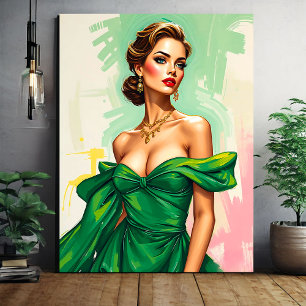 Toile Illustration de mode