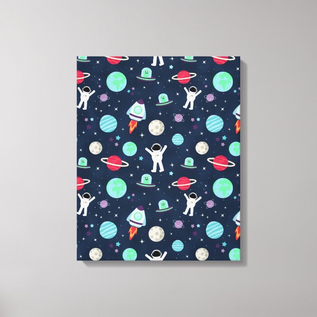 Toile Illustration de motif spatial (Recto)
