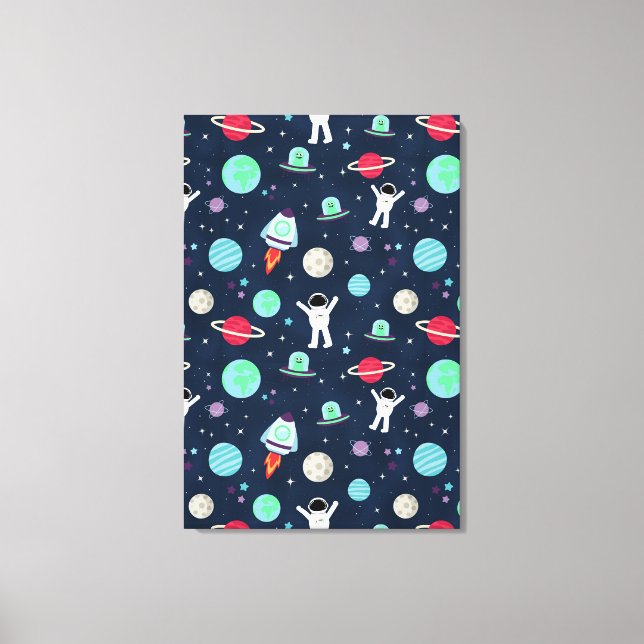Toile Illustration de motif spatial (Recto)