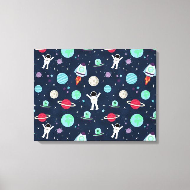 Toile Illustration de motif spatial (Recto)