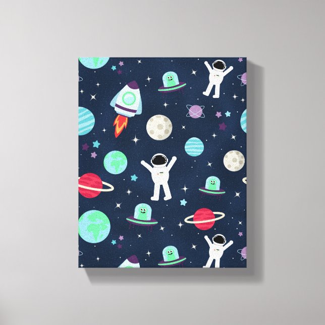 Toile illustration de motif spatial (Recto)