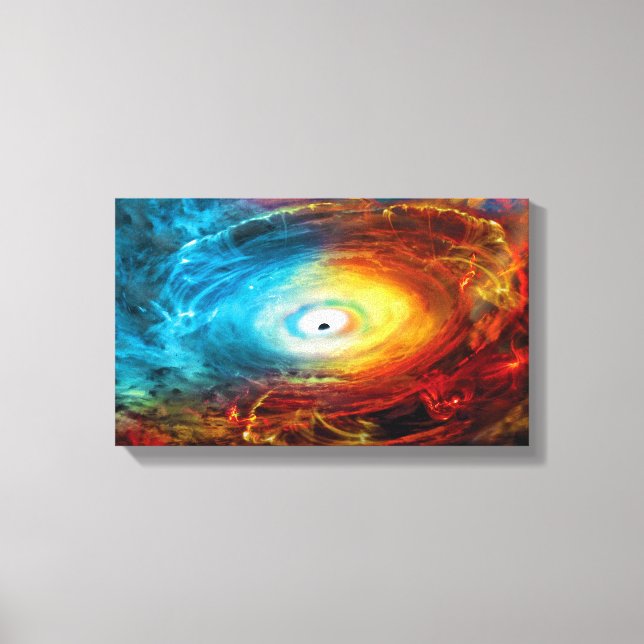 Toile Illustration de trou noir supermassif (Recto)