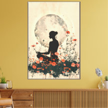 Illustration de Yoga Art numérique de 40 po x 60 p