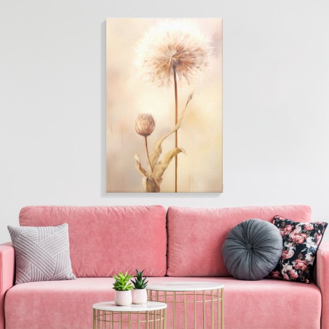 Toile Illustration Dreamy Dandelion (Insitu(Salon))