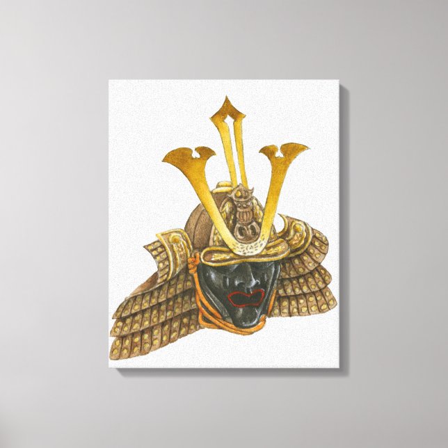 Toile Illustration du casque samouraï du XVIe siècle (Recto)