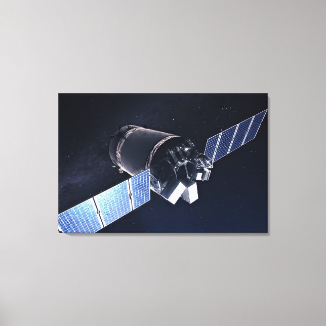 Toile Illustration Du Dragon Xl Spacecraft. (Recto)