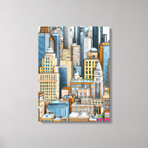 Illustration du paysage urbain de New York