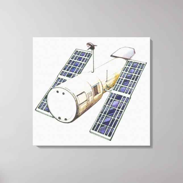 Toile Illustration du satellite utilisé pour la détectio (Recto)