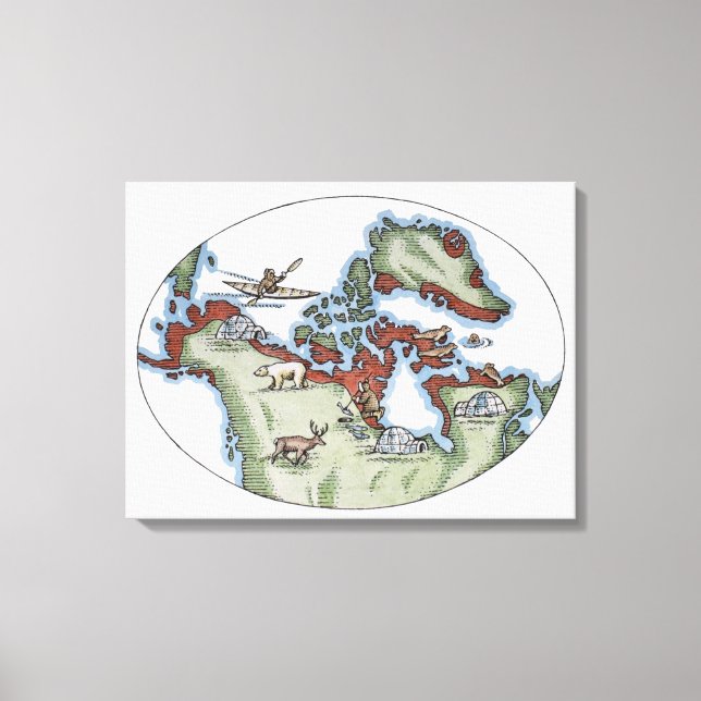 Toile Illustration du territoire inuit (Recto)