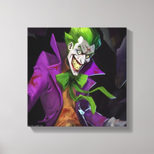 Toile Illustration d'un joker en crise infinie (Recto)