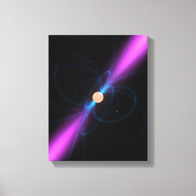 Toile Illustration d'un pulsar (Recto)