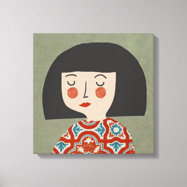 Toile Illustration Fleur (Recto)