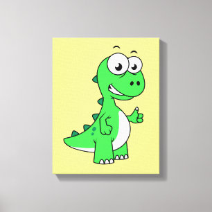 Toile Illustration Mignonne Du Tyrannosaurus Rex. 2