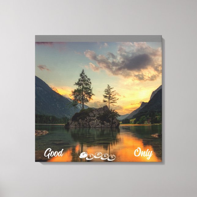 Toile Illustration Nature Phrase Stretched Canvas Print (Recto)