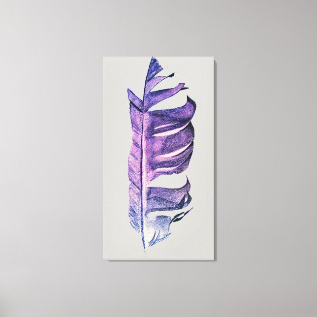 Toile Illustration originale de dessin de plumes (Recto)