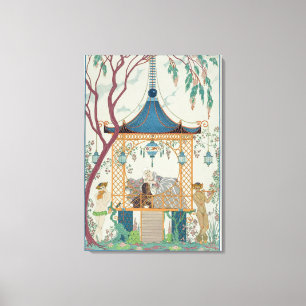 Toile Illustration pour 'Fetes Galantes' de Paul Verlain