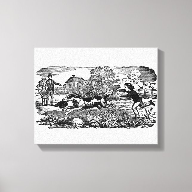 Toile Illustration victorienne d'art antique d'animal de (Recto)