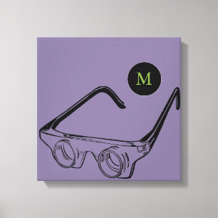 Toile Illustration vintage Monogramme C