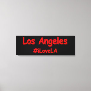 Toile "#iLoveLA" Joli design. Acheter maintenant