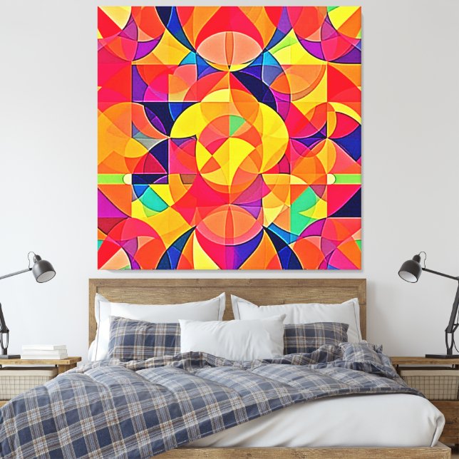 Toile Image Abstraite de symétrie dynamique (Insitu(Chambre))