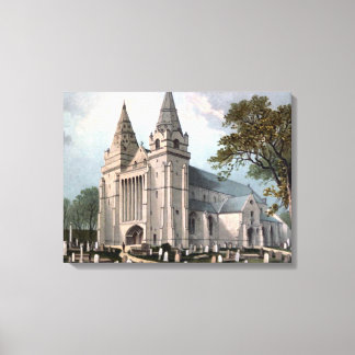 Toile Image ancienne de la cathédrale d'Aberdeen vers 19