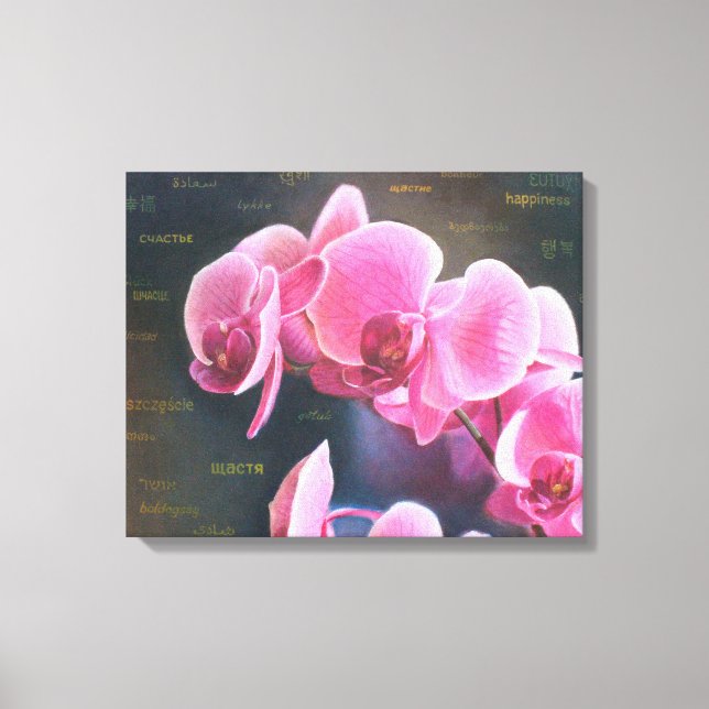 Toile Image avec orchidée (Recto)