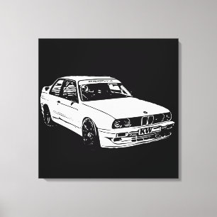 Toile Image BMW E30 de vecteur