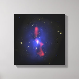 Toile Image composite d'un amas de galaxies