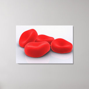 Toile Image conceptuelle des globules rouges