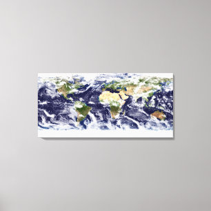 Toile image de Vrai-couleur de la terre entière