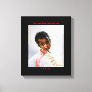 Toile Image d'enfant/Image de neno/Portrait of je vais