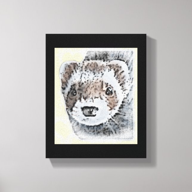 Toile Image du Ferret de l'able (Recto)