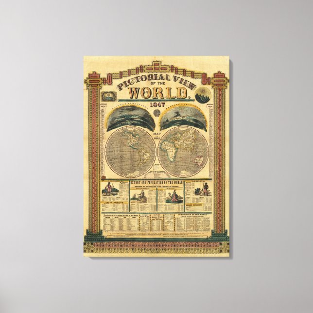 Toile Image du monde (Recto)