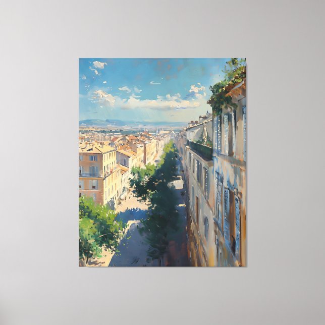 Toile Image impressionniste de Mompellier vers 1906 (Recto)
