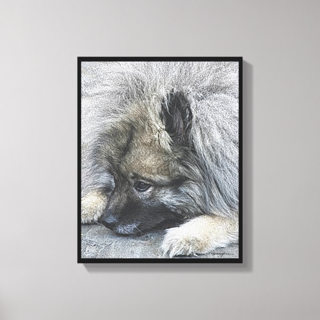 Toile Image numérique intitulée "En paix avec le monde" (Recto)